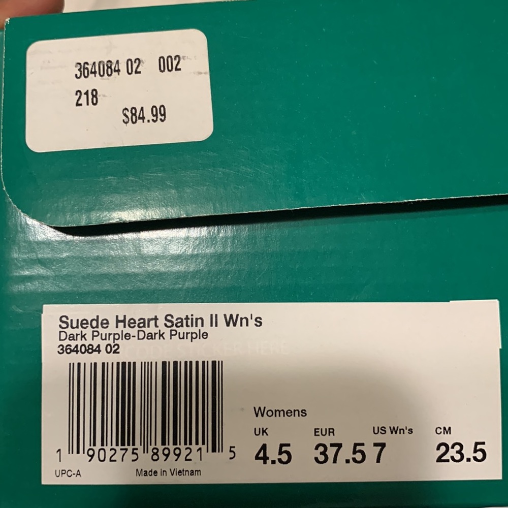 Puma Suede Heart Satin Sneakers - Picture 2 of 2